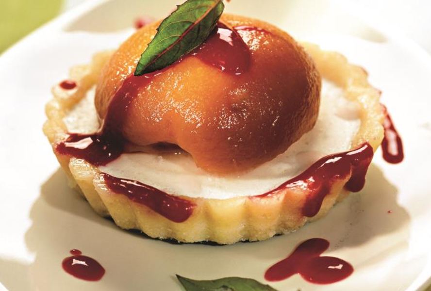 Тарталетки с персиками