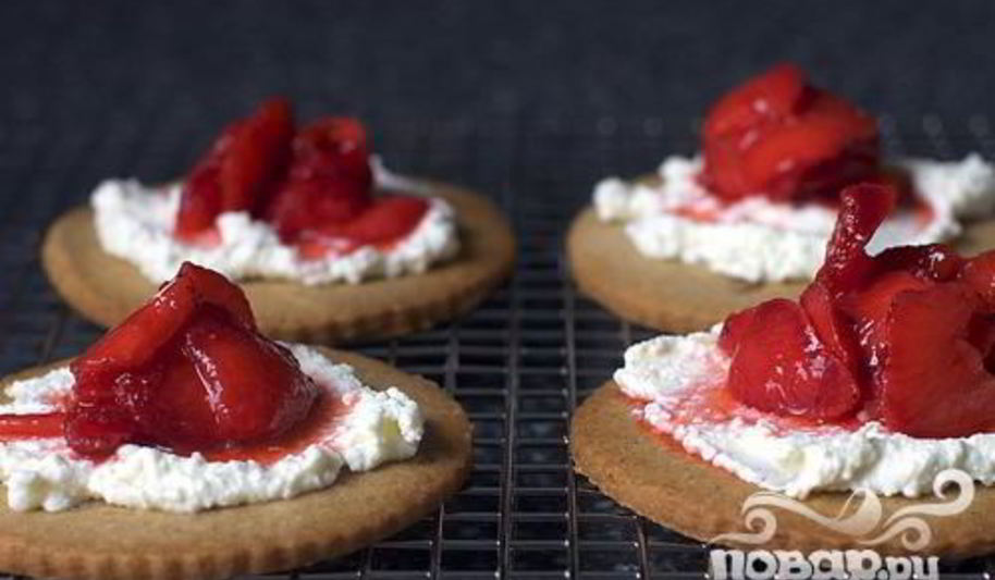 Рецепт тарталеток с рикоттой и клубникой