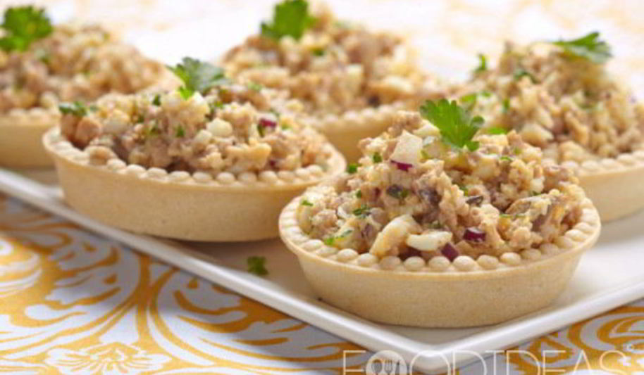 Рецепт тарталеток с рыбными консервами