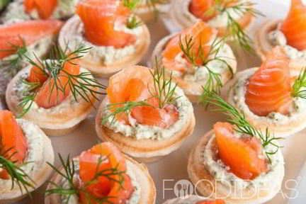 Тарталетки с семгой