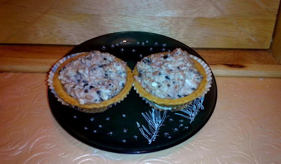 Рецепт тарталеток с ветчинно-сырной закуской