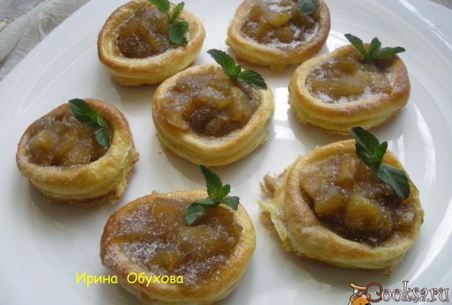 Тарталетки с яблоками