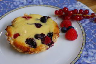 Ягодные тарталетки с рикоттой