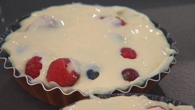 ягодные тарталетки с рикоттой