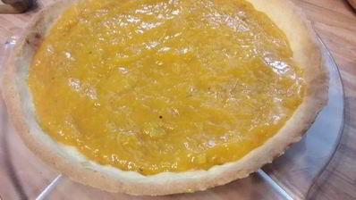 абрикосовый тарт с франжипаном и миндальным крокантом