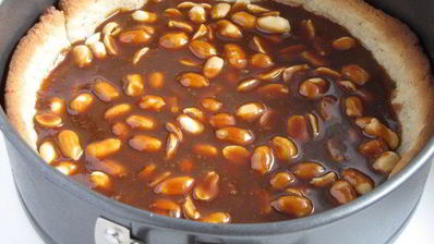 карамельно-шоколадный тарт