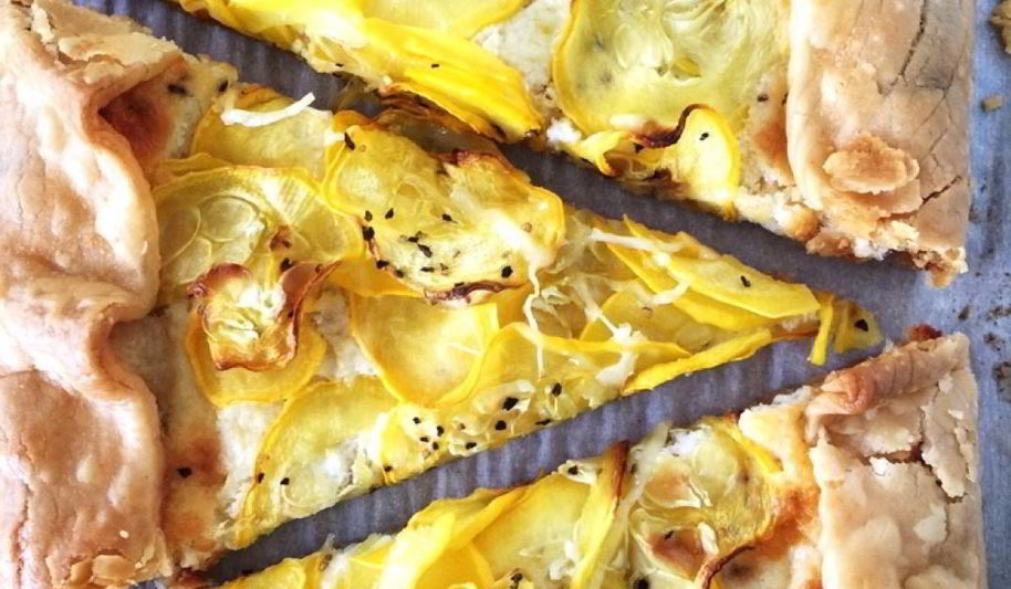 Рецепт легкого овощной тарт с сыром