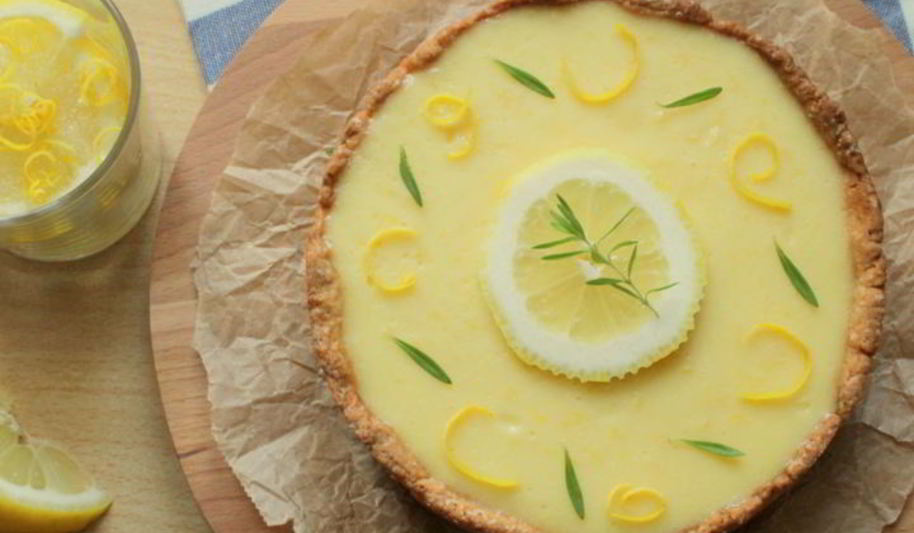 Рецепт лимонного тарта с миндалем