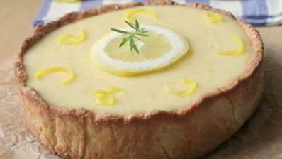 лимонный тарт с миндалем