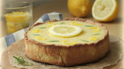 лимонный тарт с миндалем