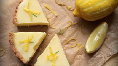 лимонный тарт с миндалем