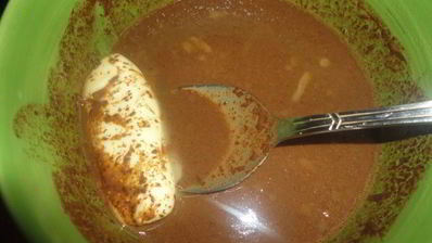 маковый тарт с творожным суфле и ганашем