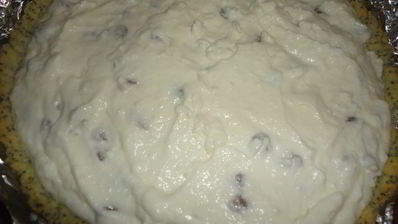 маковый тарт с творожным суфле и ганашем