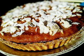 Ревеневый тарт с франжипаном