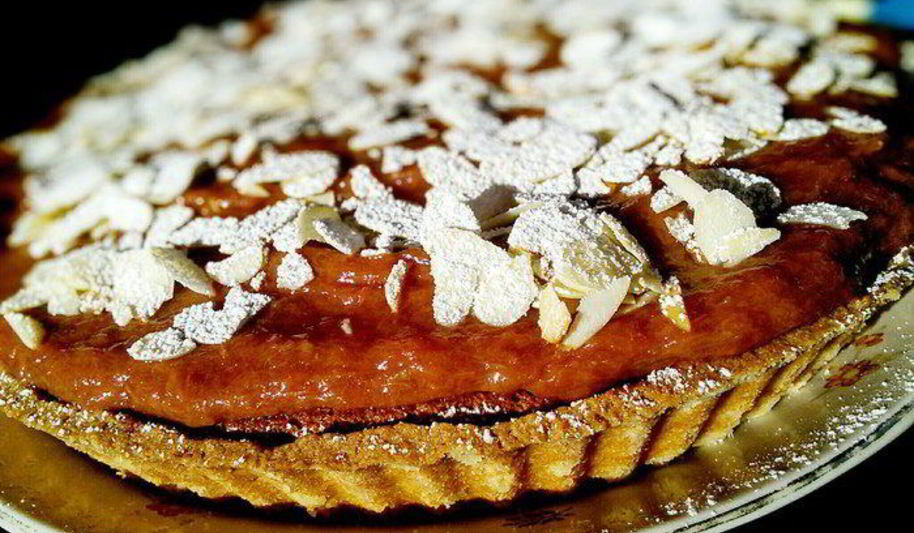 Рецепт ревеневого тарта с франжипаном