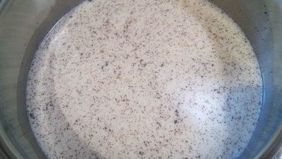 ревеневый тарт с ванильным пудингом и штройзелем