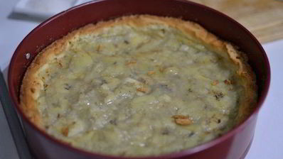 шоколадно-банановый тарт