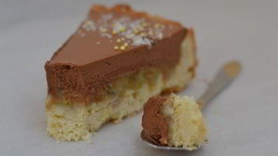 шоколадно-банановый тарт