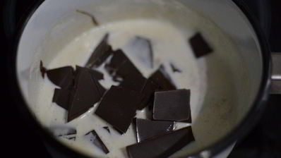 шоколадно-банановый тарт