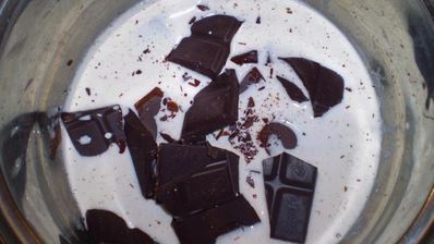 шоколадно-вишневый тарт