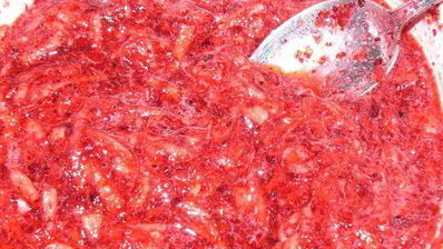 тарт брусничный с яблоками