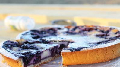 тарт с черникой