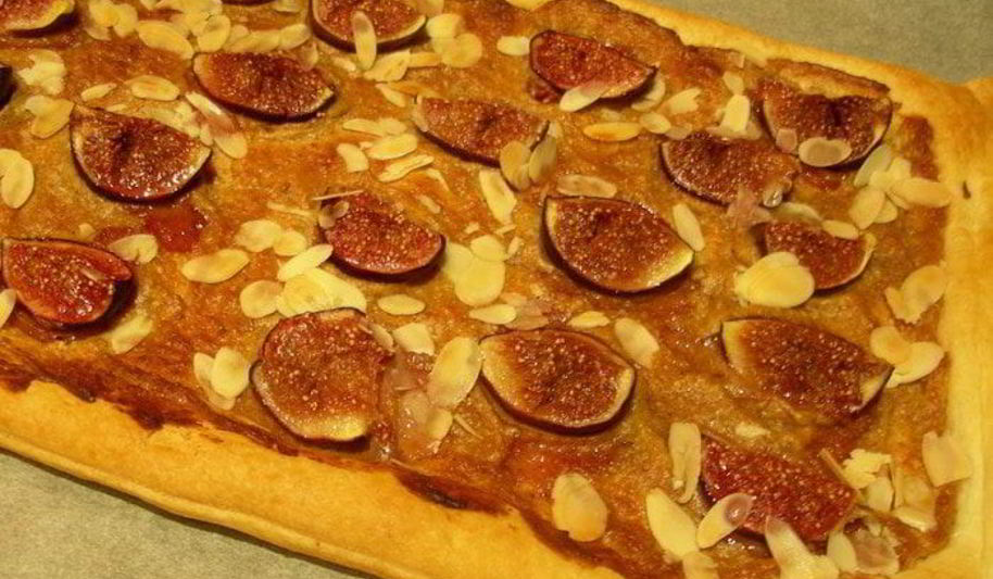 Рецепт тарта с инжиром и миндалем