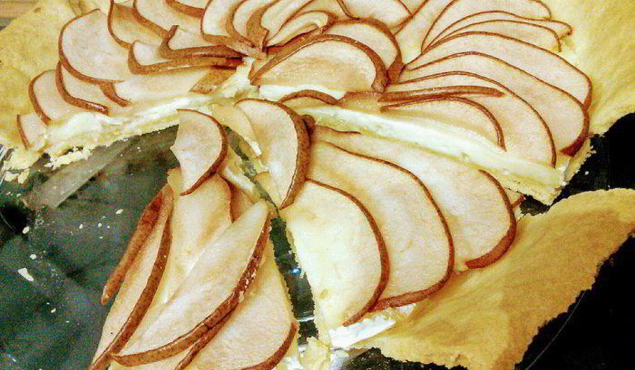 Рецепт тарта с камамбером и грушей