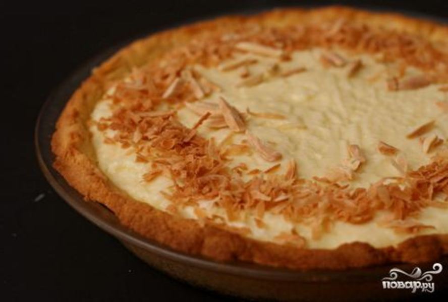 Тарт с кокосовым кремом