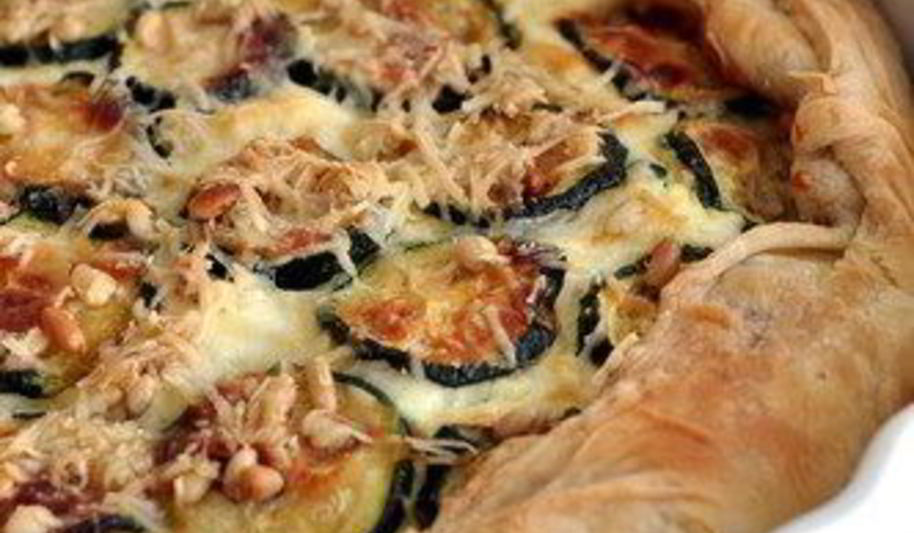 Рецепт тарта с цукини, томатами и базиликом