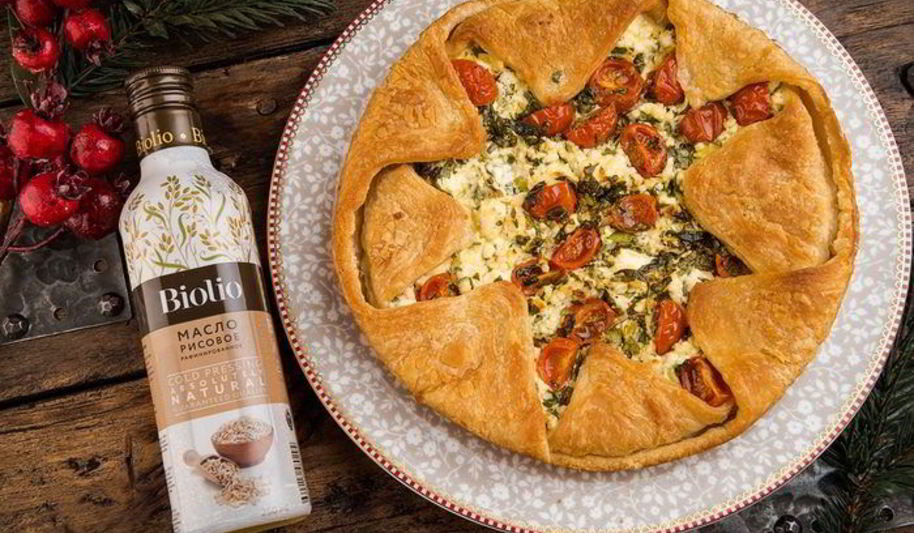 Рецепт тарта с творогом, помидорами черри и базиликом