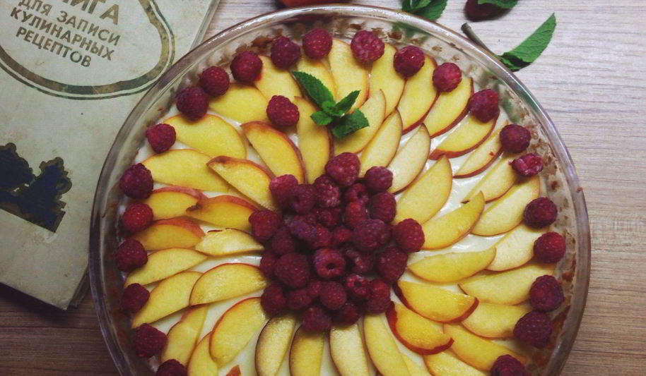 Рецепт тарта с заварным кремом и фруктами
