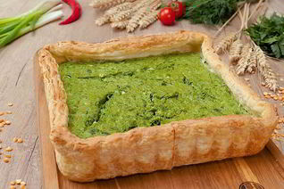 Тарт с зеленым горошком