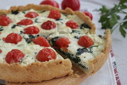 Тарт со шпинатом