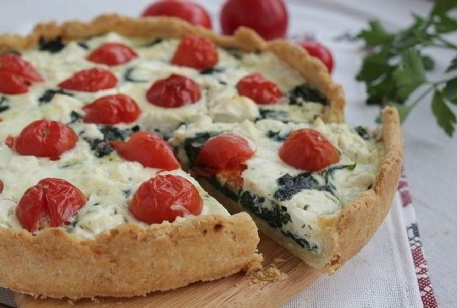 Тарт со шпинатом