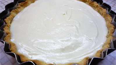 вишневый тарт с лаймом и заварным кремом