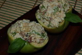 Яблоки с сельдью