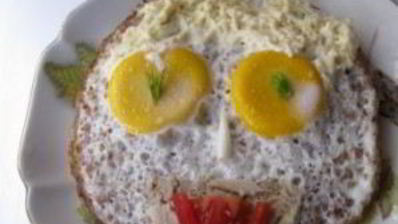 яичница с гречкой