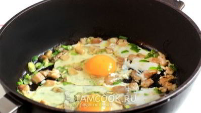 яичница с грибами