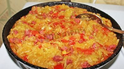 яичница с кабачками