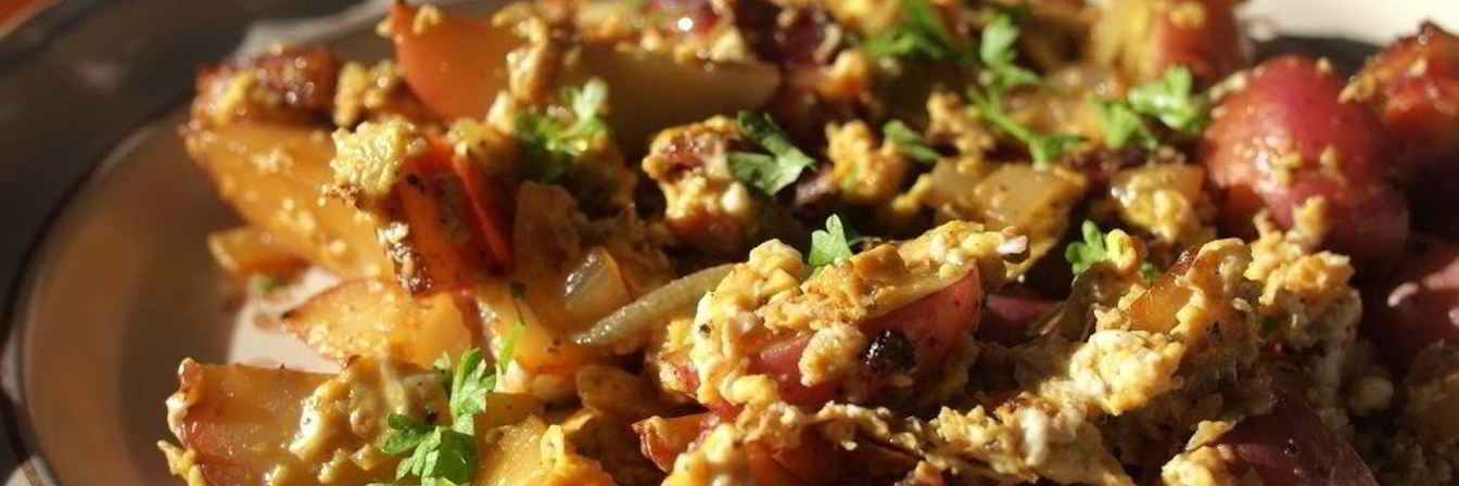 Яичница с картошкой