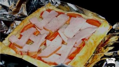 яичница в слоеном тесте