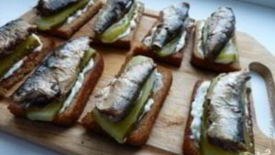 закуска со шпротами