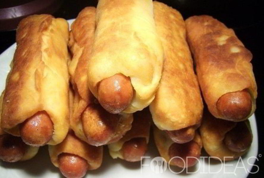 Жареные сосиски в тесте