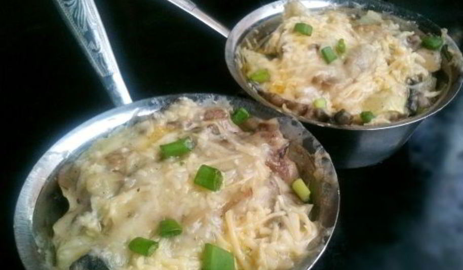 Рецепт грибного жульена со сметаной