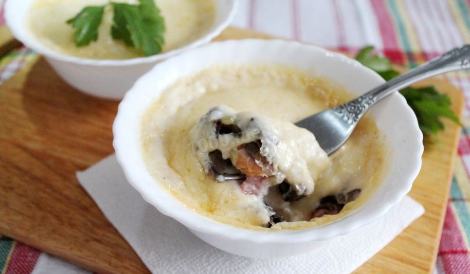 Рецепт классического жульена с курицей и шампиньонами