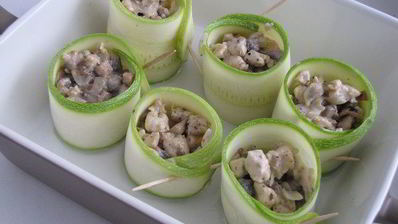 рулетики из цукини с жульеном