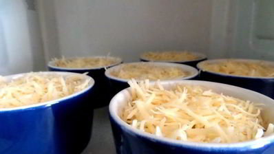 сливочный жульен с ветчиной и грибами