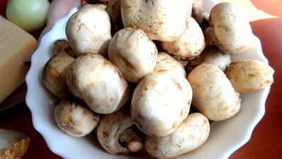 сливочный жульен с ветчиной и грибами