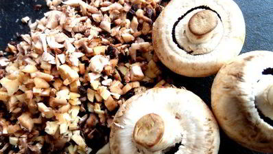 сливочный жульен с ветчиной и грибами